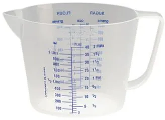 Stewart målekopp, PP-plast klar, 1 L