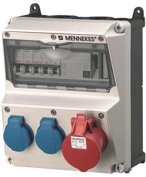 Mennekes AMAXX koblingspanel Schuko 5-polet 16Aol IP44
